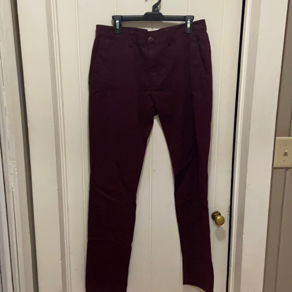 Maroon slacks